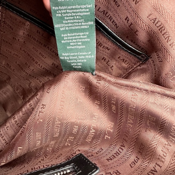 Ralph Lauren Oversize Black Leather Tote - Picture 11 of 16